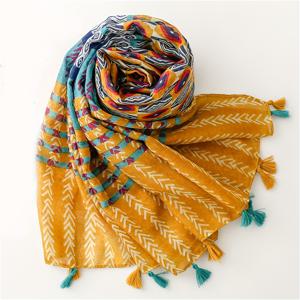 TEMU 180 x 85cm의 대형 손수건, 가볍고 편안한 야외용 헤드 적합합니다. 시즌별 태슬이 특징인 트렌디한 액세서리로, 여성용 스타일리시한 프린트 직사각형 해변에 완벽합니다.