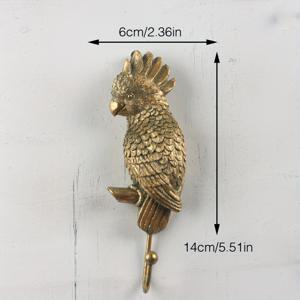 TEMU 1개 패션 동물 코트 및 모자 걸이 - 내구성 있는 벽걸이, 현관 및 욕실 장식에 적합 - 코트, 가방, 수건, 열쇠를 위한 스타일리시한 수납 솔루션 - 설치가 간편하고 어떤 공간에도 매력을 더해주는 코끼리 장식, 앵무새 장식