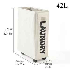 TEMU 다용도 옥스포드 원단 바퀴 달린 수납 바구니 - 접이식 요가 매트 & 가정용 세탁 정리함, 선반 바구니