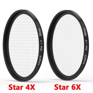 TEMU KnightX 2-in-1 스타버스트 필터, 야간 사진용, 광원 강조, SLR 및 싱글 카메라에 적합, 천체 사진에 이상적, 사진작가에게 좋은 선물, 1 4 6 8 라인, 별빛 효과, 콘텐츠 크리에이터