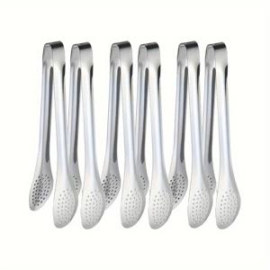 TEMU 6개 세트 뷔페 집게, 스테인리스 스틸 집게, 샐러드, 바베큐 음식, 파스타, 과일, 채소, 고기 등, 가정용 주방, 레스토랑, 호텔 케이터링 뷔페, 주방 용품, 주방 도구