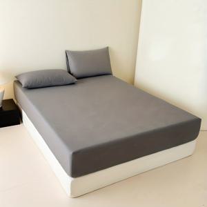 TEMU 단색 피트드 시트 (베개커버 미포함) - 부드럽고 피부에 친절한, 통기성 좋은 사계절용 침구, 세탁 가능, 범용 매트리스 보호대, 마이크로파이버 브러시드 호텔 침대 커버