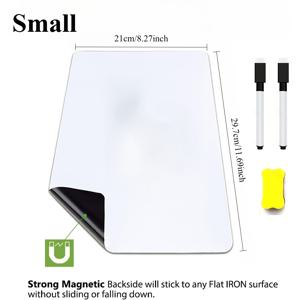 TEMU 편리한 자석식 제리보드 냉장고 캘린더 - 무료 마커 2개 및 자석 화이트보드 지우개 1개 포함, 주방 정리 및 사무실 사용에 적합한 완벽한 선택