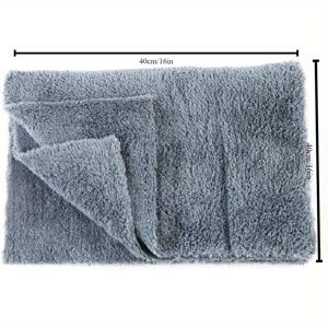 TEMU 4/6개 팩 울트라소프트 극세사 자동차 타월, 450gsm 엣지 없는 디테일링 천, 세차용, 실내/외부 청소, 건조 및 광택용 - 40.64x40.64cm 직물형태