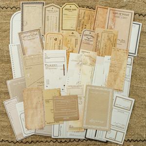 TEMU 빈티지 식물 라벨 노트 스티커 팩 60개, 잡화 저널 장식용 크래프트 종이 스티커, 에스테틱 다이어리 앨범 스크랩북 용품