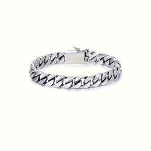 TEMU 빈티지 스타일 쿠바 체인 팔찌, 팔찌 주얼리, 힙합 스타일 팔찌 주얼리