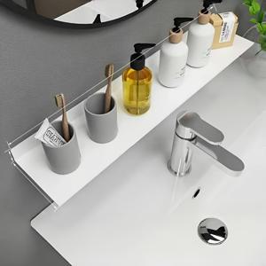 TEMU 금속 벽걸이 선반, 현대적 블랙 책장, 주방 및 욕실 액세서리, 침실과 거실 홈 데코, 플로팅 선반