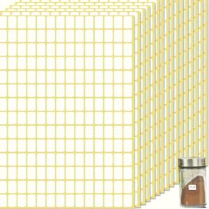 TEMU 1개입 16페이지, 3136개 매트 소형 화이트 라벨 스티커, 탈착식 가격 태그, 캔, 박스, 폴더, 봉투, 학교 사무실, 주방용, 13 X 9mm, 213