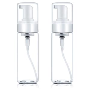 TEMU 2개 1.7oz 여행용 폼 디스펜서 병 - 투명 플라스틱, 향수 없음, 라텍스 없음, 손세제, 치약, 샴푸, 컨디셔너 등에 완벽, 여행 필수품 | 세련된 디자인 | 내구성 있는 플라스틱