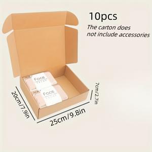 TEMU 10/15/20 갈색 박스 9.7X7.7X2.7/7.8x4.3x1.57/11.4*7.9*2 인치 선택 가능, 우편함, 포장 상자, 골판지 상자, 비즈니스 패키징 공예 선물용, 크리스마스 할로윈 선물 상자