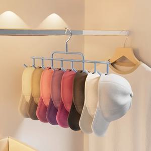 TEMU 새 모자 걸이 1개/2개, 스타일리시한 모자 정리함 - 최대 8개의 하이탑 모자를 걸 수 있는 걸이형 랙, 기숙사 옷장용 벽걸이 야구 모자 진열대, 신학기 및 학용품에 적합