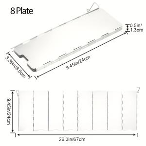 TEMU 휴대용 접이식 , 야외용으로 설계되었으며 캠핑 스토브를 바람으로부터 보호하고 열을 집중시키도록 설계되었습니다. 네 가지 스타일로 제공되며 이 미니 세트에는 9, 8, 10 또는 12개의 패널 옵션이 포함되어 있습니다.
