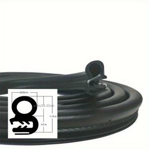 TEMU 4미터 자동차, 트럭, 보트용 사이드 벌브 도어 고무 씰 스트립 트림 씰 키트