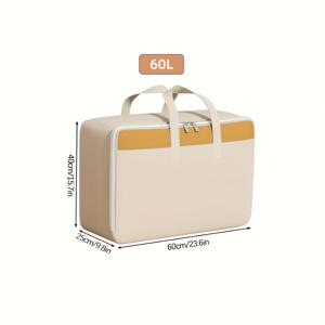 TEMU 대용량 부직포 수납백 보充满 방진 방습 이사용 의류 정리 수납 가정용 옷장