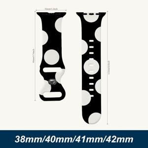 TEMU Apple Watch SE1/2 Ultra1/2/3 호환 시리우스 4/5/6/7/8/9/10 시리우스 스트랩, 생생한 색상, 내마모성 실리콘 소재, 가벼운 무게, 땀 방지, 내구성, 고품질 프린팅, 오래 지속, 사이즈 조절 가능, 사무실, 통근, 직장, 캐주얼, 사이클링, 25612BDN152