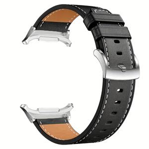 TEMU Samsung Galaxy Watch 8 및 8 Classic용 합성 가죽 스트랩 (40mm, 44mm, 46mm 사이즈), 남녀 모두에게 적합. 삼성 워치 8 Classic 및 8 스마트워치 추가용 스타일리시한 버클 손목 밴드