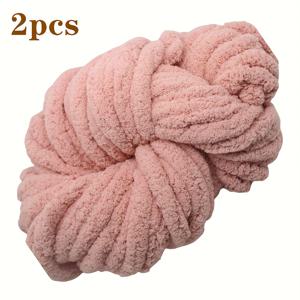 TEMU 2개 500g 고양이 꼬리 초두꺼운 아이스 실 뜨개질 스카프 DIY 담요 고양이 침대 쿠션 슈퍼 두꺼운 아이슬란드식 뜨개질, 멀티컬러 부드러운, 손뜨개 또는 코바늘 뜨개질용 담요, 쿠션, 가방, 두껍고 따뜻한 겨울용