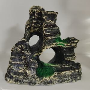 TEMU 이끼 덮인 바위굴 디자인 - 물고기 & 새우를 위한 은신처 + 수중 조경 - 사실적인 인공 이끼로 제작된 레진 장식품, 수족관용으로 아름다움과 서식지 풍요로움을 더하는 어항 데코