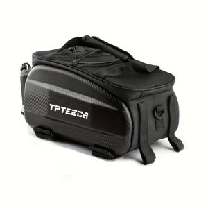 TEMU 하드 쉘 자전거 패니어백 1개, 산악자전거, 장보기용 자전거, 여행용 사이클링용 4.49갤런 시트포스트 랙백, 초대용량 내구성 디자인