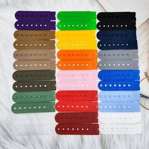 TEMU 18쌍 (팩) 조절 가능한 7홀 스냅백 스트랩 커버 - 멀티컬러 플라스틱 교체용 패스너 및 버클 익스텐더, 야구모자, 모자, 스냅백 모자 수명 연장용 - 7슬롯 모자 밴드 호환