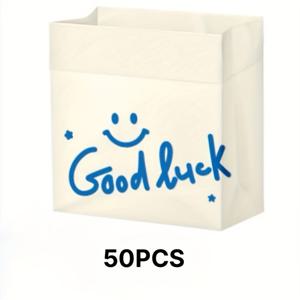 TEMU 50/100개 자동차용 쓰레기 봉투, 스탠딩 봉투, 자가 접착식 청소 봉투 - 차량, 주방, 소형 테이블용. 다용도로 사용 가능하고 조작이 쉬워 다양한 요구를 충족 - 크리스마스