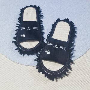 TEMU INTRUE 디자인 맙 슬리퍼 & 바닥 양말 1켤레 - 2-in-1 청소화 (맙 포함), 다양한 색상 (핑크, 민트 그린, 회색, 청록색, 베이지색) - 남녀공용, 가정/사무실 사용에 적합, 손세탁 또는 드라이 클리닝 가능