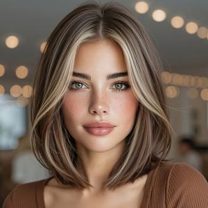 TEMU 10인치 어스 브라운 블론드 레이어드 밥 여성용 숏 합성 가발 로즈 네트 캡, 출퇴근, 메이크업 없이도 매끄러운 스타일, 뮤직 페스티벌 할로윈 및 기타 일상 활동에 적합