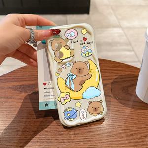 TEMU 귀여운 카피바라 폰 케이스 - 삼성 갤럭시 A56 A26 A36 A17 A07 A55 A35 A06 A05 A14 A24 A34 A54 A16 A05S A25 A15 A23 A13 A33 A53 A73 A13 A04 A03 A02 A22 A32 A72 A52 A12 A11 4G 5G 방수 소프트 TPU 백커버