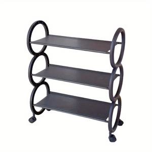 TEMU 3단[회전식 신발장] 360° 회전 바퀴 & 귀여운 링 손잡이가 있는 회전식 신발장 | 공간 절약형 수납장, 좁은 공간, 현관 & 아파트용 - 손쉬운 이동성, 깔끔함의 즐거움 & 재미있는 실용성