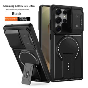 TEMU 휴대폰 케이스: 접이식 스탠드가 있는 렌즈 커버, 삼성 S26 울트라, S25 울트라, S24 플러스, S23 울트라, A26, A56, A55, A35, A17, A15 호환. 남녀공용 풀 카메라 커버 및 전방위 보호 기능의 마그네틱 휴대폰 케이스