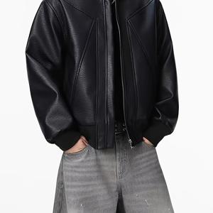 TEMU 남성용 패션 쇼트 자켓, 아웃도어 스트리트 스타일 다용도 야구 점퍼 자켓, 봄/가을 남성용 풀집업 빈티지 분해형 디자인 자켓 탑