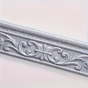 TEMU 3D 자체 접착 방수 벽 스티커 스커트 라인, 장식용 , 2롤 크라운 몰딩 접이식, 다양한 색상, 홈 용 | 플라스틱 소재, 쉬운 설치, 프레임 갭 커버, 벽 장식, 모던 홈 데코