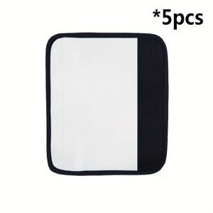 TEMU 5개/로트 승화 전사용 자동차 안전벨트 랩 커버 네오프렌 편안한 어깨끈 패드 커버 백팩 숄더백 공용 차량용 벨트