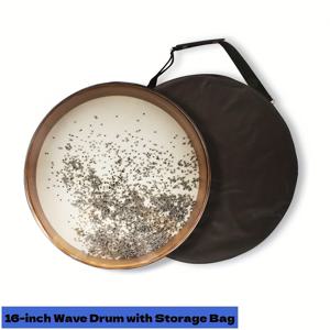 TEMU 전문가용 양면 오션 드럼 16/18/20/22인치 - 휴대용 가방 포함 수제 제작, 롤링 볼 웨이브 사운드 테라피 스파 요가 명상 젠 악기