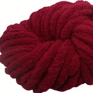 TEMU 초극세사 차니엘 얇은 털실 - 250G, 2Cm 두께 아이슬란드 양털, 따뜻한 담요, 소파 쿠션 & 공예 프로젝트용 - 다양한 색상 제공