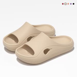 TEMU 새로운 여름 여성 샌들 및 슬리퍼, 부드러운 밑창, 두꺼운 밑창, 가정용 냄새 방지 욕실, 목욕, 미끄럼 방지, 내마모성, 통기성, 저소음 샌들, 여성 신발