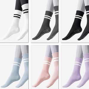 TEMU 여성용 요가 양말 6켤레 12켤레, 중목 양말, 실리콘 미끄럼 방지 양말, 양말, 실내 스포츠 피트니스 점핑 양말, 단색 바닥 양말, 심플한 스타일, 클래식한 룩, 튼튼한 구조, 부드러운 소재, 피트니스 애호가용, 홈 운동용