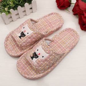 TEMU [] 3중쿠션 코튼 세겹 멋쟁이 신사 고양이 실내화 거실화 퀼트 슬리퍼 층간소음 거실화