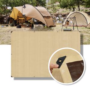 TEMU 타포린 방수포 베이지 장마 태풍 캠핑용품 다용도 캠핑 텐트 그라운드시트