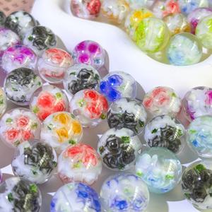 TEMU 꽃 모양 구슬 20/10개 랜덤 장식용 구슬 포커스 비즈 주얼리 만들기 키트 DIY 재료 구슬펜 팔찌용