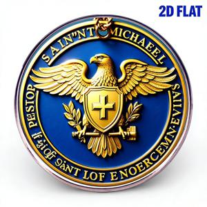 TEMU 2D 평면, 스테인리스 스틸 성 마이클 테마 브로치 남녀공용 맞춤형 배지 입체 수납 금색 독수리 방패 십자가 디자인 레트로 트렌드 다용도 추가 트렌디한 사람들 착용 배지 정장 셔츠 칼라 핀 니치 디자인 센스 주얼리 커플