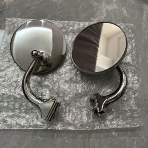 TEMU 신형 JDM 자동차 레트로 후방 미러 도어 프레임, 넓은 시야각 라운드 미러, 외부 블라인드 스팟 보조 후진 미러, 빈티지 및 구형 자동차 및 차량용