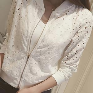 TEMU 여름철에 적합한 가벼운 레이스 가디건, 긴 소매와 크롭 디자인으로 여성용 재킷으로 완벽합니다.