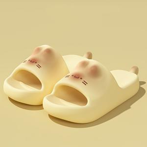 TEMU 여름 여성용 귀여운 만화 경량 슬리퍼, 부드럽고 편안함, 미끄럼 방지 부드러운 밑창으로 가정용, 여성 신발