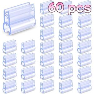 TEMU 60개입 간판 홀더 클립, 매장 가격표용 손잡이 포함 격자형 디스플레이 카드 클립, 와이어 랙 디스플레이 격자 소매 선반 카드 클립용