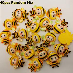 TEMU 40개입 고품질 미니 벌 장식 | 네일 아트 백킹, 스크랩북 장식, 주얼리 제작 용품, 귀여운 장식. 봄 요소가 담긴 친구와 가족을 위한 완벽한 작은 선물