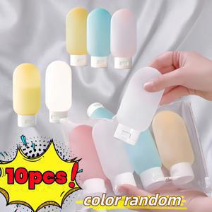 TEMU 10개 실리콘 및 플라스틱 여행용 병, 60ml/2.03oz 용량, 리필 가능한 샴푸 디스펜서, 누수 방지, 무향 화장품 용기, 로션, 샤워, 제품에 적합