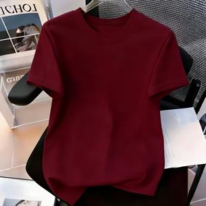 TEMU 여성 2026년 신상 슬림핏 다용도 라운드넥 단색 티셔츠 기본 여름 반팔 상의