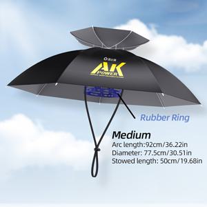 TEMU 유지원 AK 시리즈 야외 우산 모자, 핸즈프리, 이중층 통기성, 열 분배, 접이식 및 휴대용, 낚시, 해변, 정원, 캠핑 등 다양한 장면에 적합