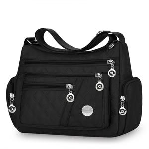 TEMU 남녀공용 스퀘어 백, 남성 및 여성용 크로스백, 새로운 옥스포드 숄더백, 패셔너블한 캔버스 다용도 천 가방 [당김 방향 랜덤]